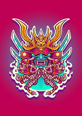 Dragon warrior samurai