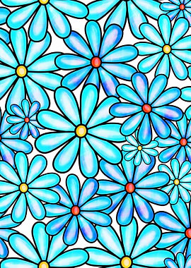 DoodleWatercolor Floral 12