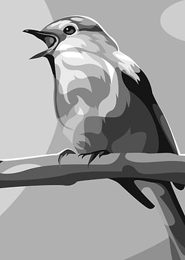 Beautifull Bird Vector Art