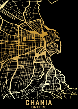 Chania Greece City Map