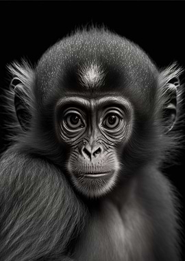 Portrait of a Monkey