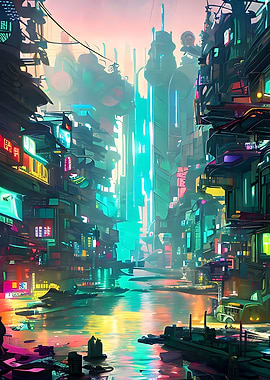 Cyberpunk River