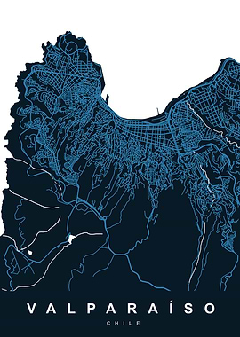 Map VALPARAISO CHILE