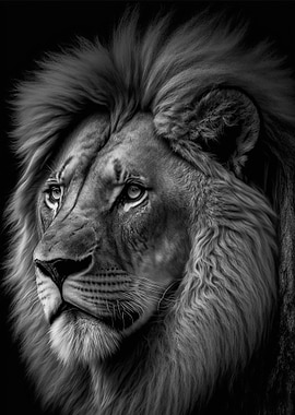 Portrait of a Lion