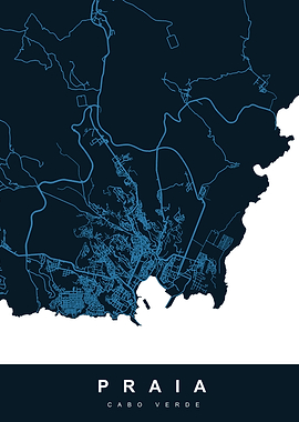Map PRAIA CABO VERDE