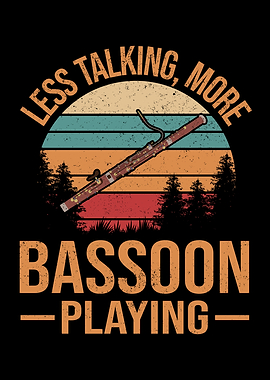 Bassoonist Retro Bassoon