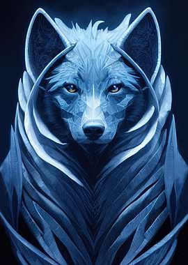 Geometric wolf