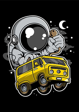 astronaut car racer