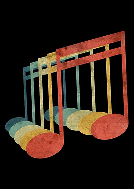 Music Note Retro Vintage