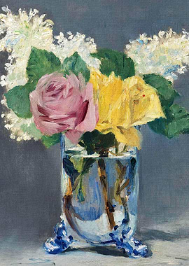 Manets lilacs and roses