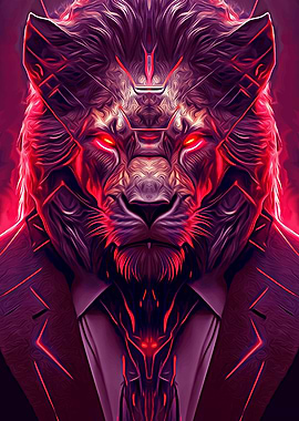 Animal portrait Lion