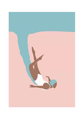 Swimming poster set
