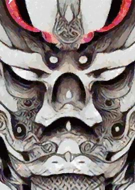 Japanese abstract mask