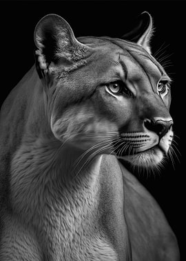 Portrait of a Puma