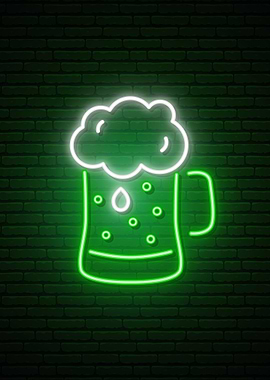 Beer Glass Neon Sign