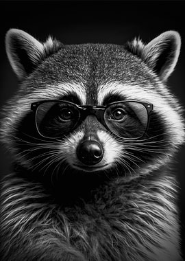 Portrait of a Raccoon