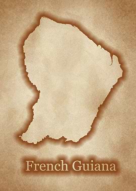 French Guiana glow vintage