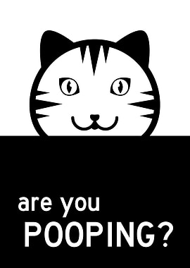 Funny Bathroom Cat Poop