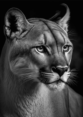 Portrait of a Puma
