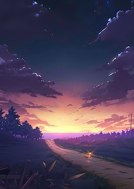 Fantasy Sunset Dirtroad