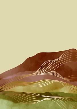 Abstract Mountain art