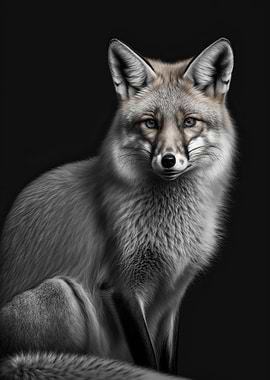 Portrait of a Red Fox