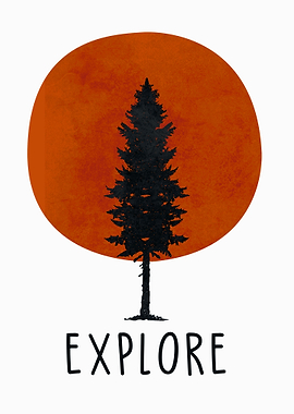 pine trees minimalist