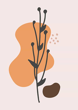 Tropical abstract leaves