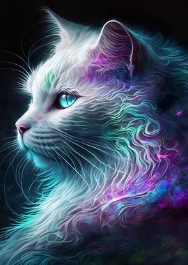 Mystical Cat Portrait