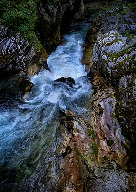 Rapid Stream In Gorge