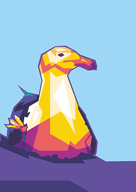 Seagaull Bird Popart
