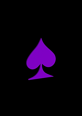 3D Purple Playing Card