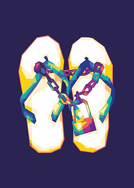 Sandals Popart