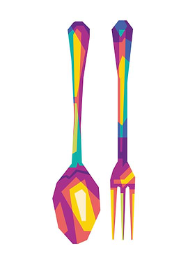 Spoon And Fork Poster
