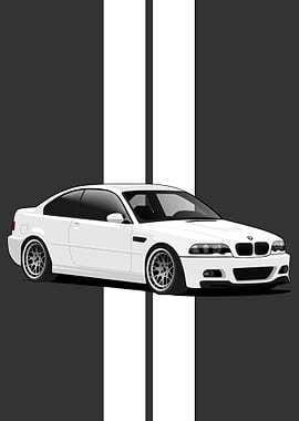 BMW E46 Wall Poster