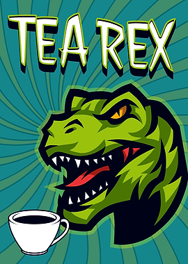 TEA REX ANGRY DINOSAUR