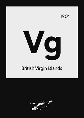 Virgin Islands Country Map