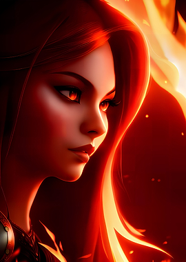 The woman with ember eyes