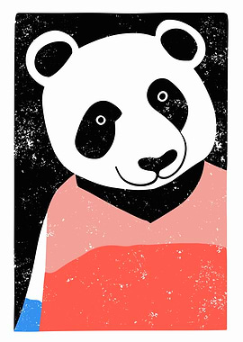 Chubby Panda Bear Poster
