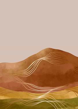 Abstract Mountain art