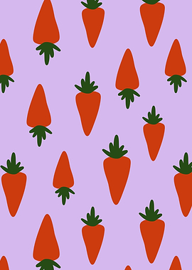 Carrot pattern in purple