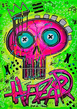Skull Neo Expressionism