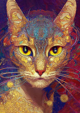 Contemporary Cat portrait