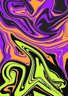 ABSTRACT HALLOWEEN COLOR