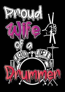 Drummer Wife Gift Drums