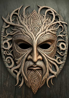 Celtic god mask