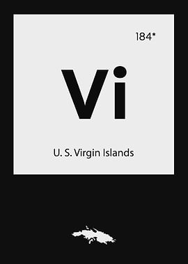 Virgin Islands Country Map