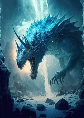 Blue magical creature