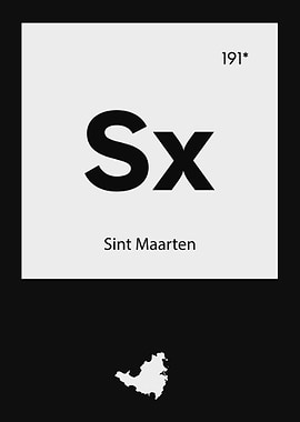 Sint Maarten Country Map