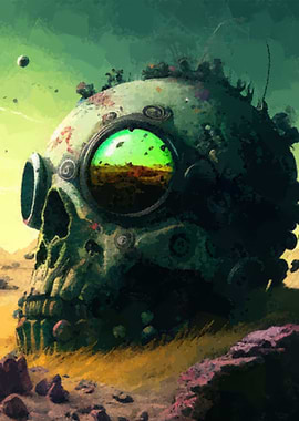 Post apocalyptic skull